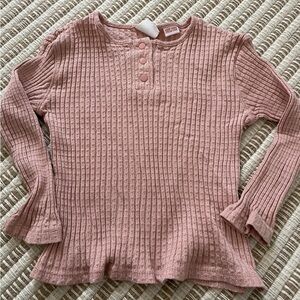 Zara Ribbed Long Sleeve Tee Size 18-24m